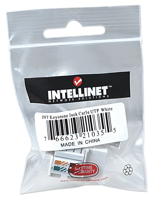 Keystone Jack CAT5E INTELLINET 210355 — vista 3