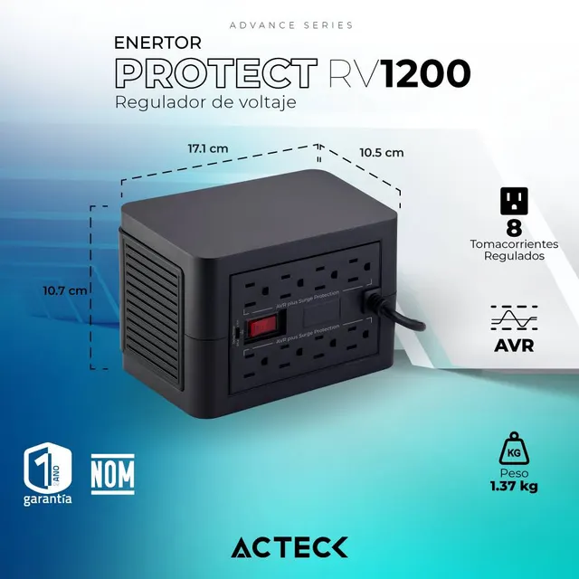 Regulador ACTECK RV1200 — vista 3