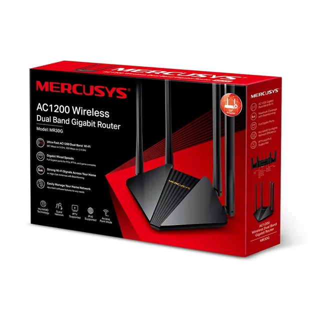 Router  MERCUSYS AC1200 — vista 4