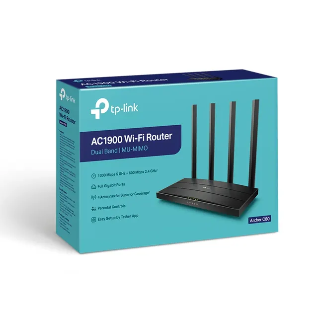 Router Inalámbrico Gigabit Dual Band AC TP-LINK Archer C80 — vista 4