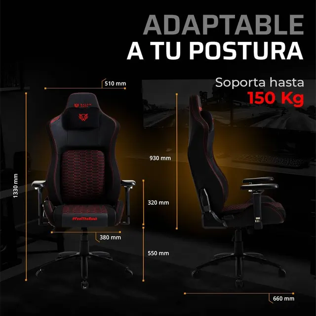 Sillas Gaming Balam Rush ULTIMATE SUPERB — vista 4