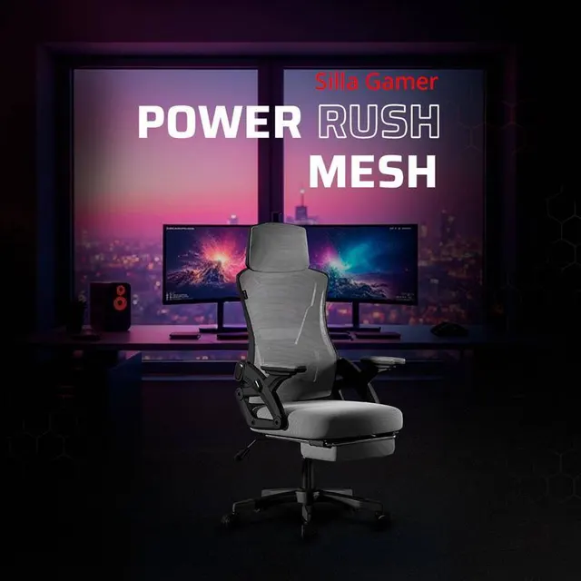 Sillas Gaming ACTECK POWER RUSH MESH — vista 3