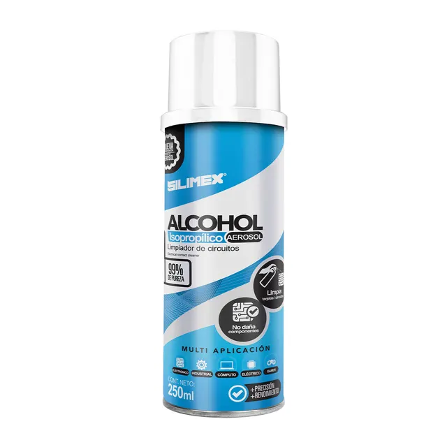 Alcohol Isopropílico SILIMEX Aerosol 250 ml = 280 gr — vista 2