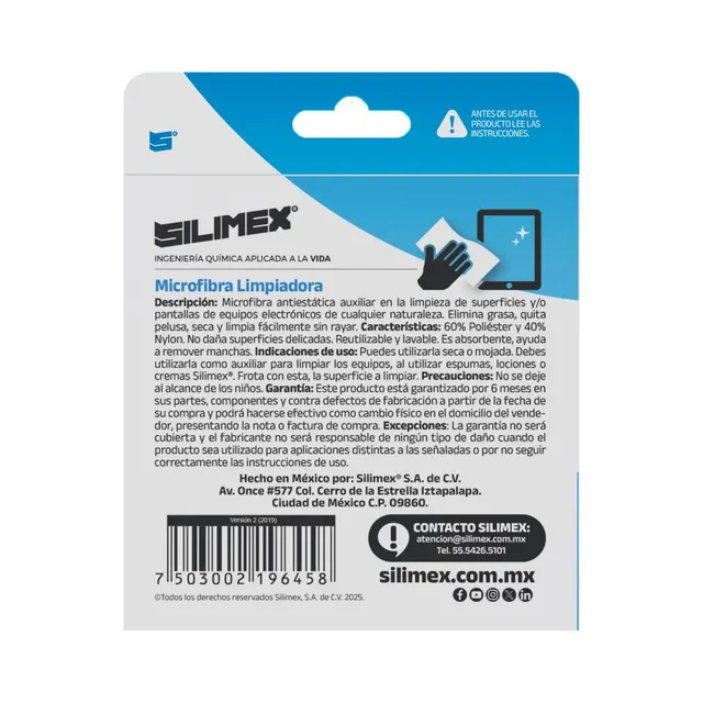 Microfibra limpiadora SILIMEX 750300219645 — vista 3