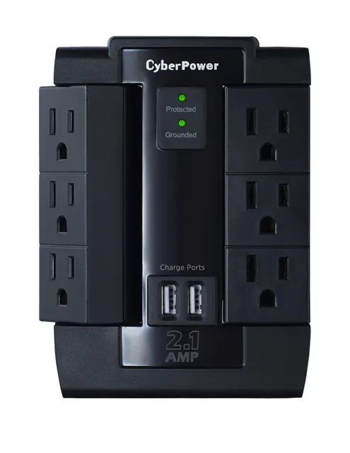 Supresor de Picos de Pared  CyberPower P600WSURC1 — vista 2