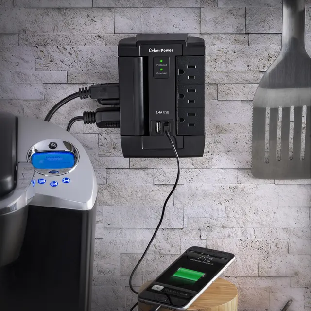 Supresor de Picos de Pared  CyberPower P600WSURC1 — vista 6