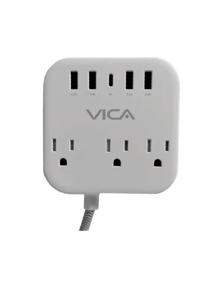 Centro Multicontactos VICA SUP USB 7P