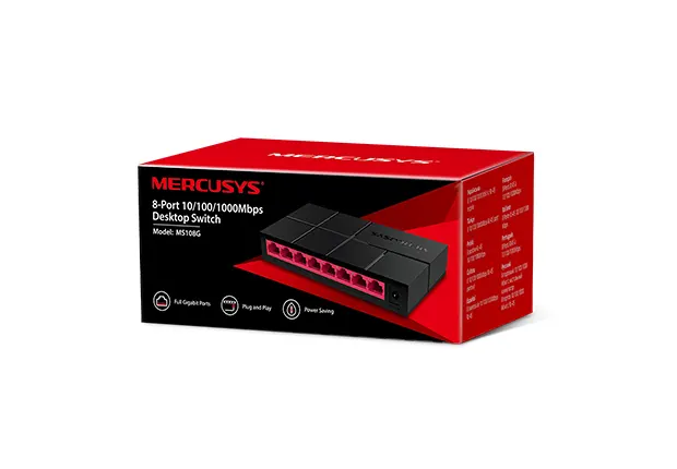 Switch 10/100/1000 MERCUSYS MS108G — vista 4