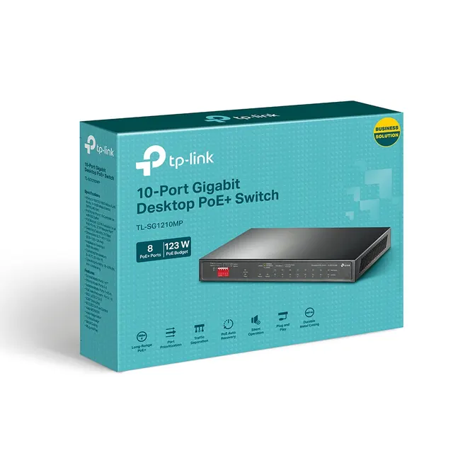 Switch de Escritorio TP-LINK TL-SG1210MP — vista 4