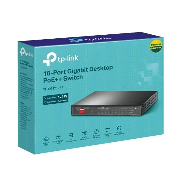 Conmutador  TP-LINK TL-SG1210PP — vista 2