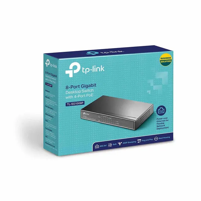 Switch PoE TP-LINK TL-SG1008P — vista 5