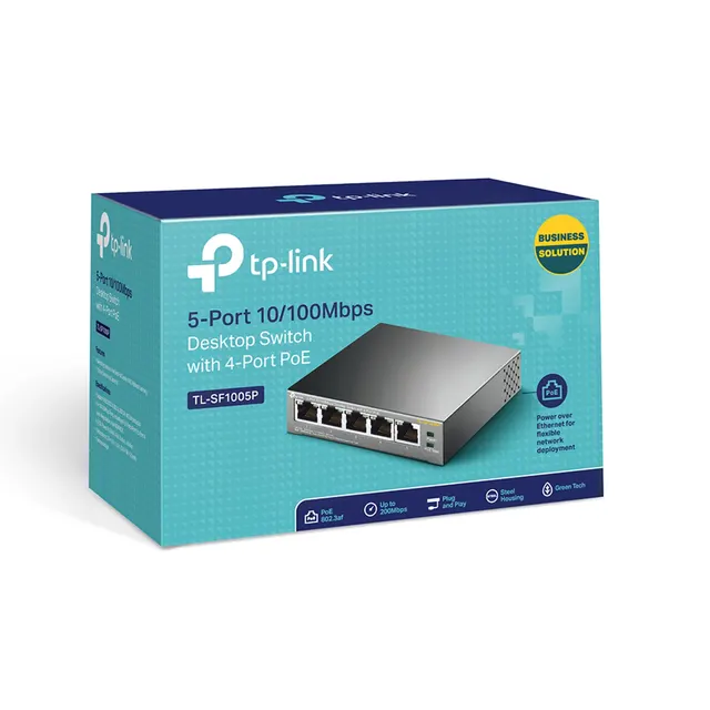 Switch TP-LINK TL-SF1005P — vista 4