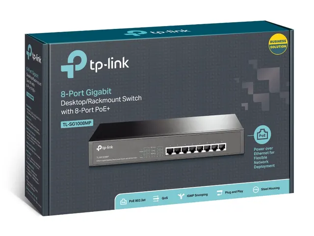 SWITCH POE ADMINISTRABLE TP-LINK TL-SG1008MP — vista 4
