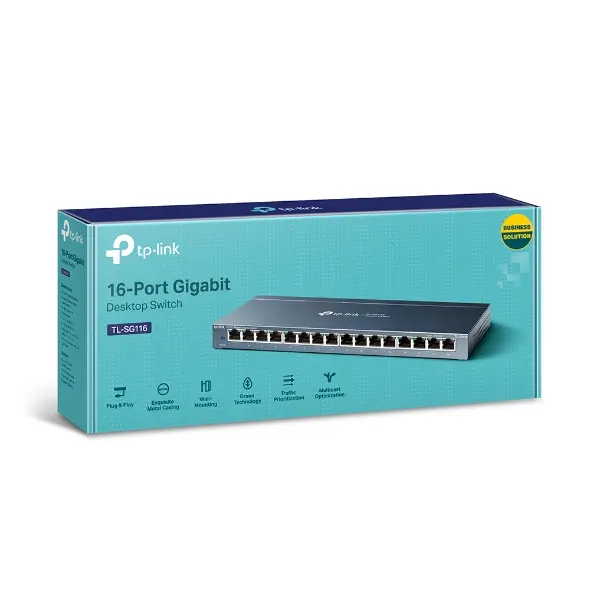 Switch GIGABIT TP-LINK TL-SG116 — vista 3