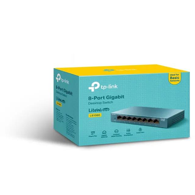 SWITCH GIGABIT TP-LINK LS108G — vista 3