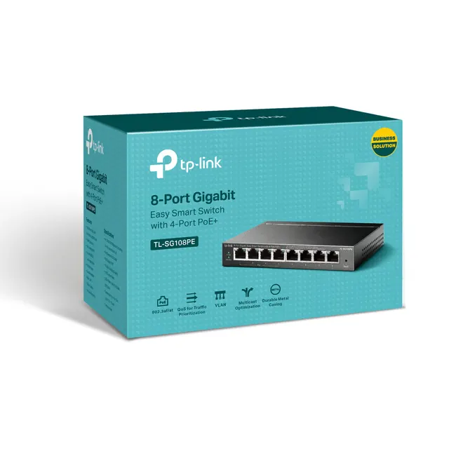 Switch  TP-LINK TL-SG108PE — vista 3