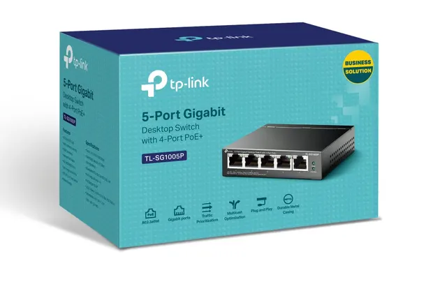 Switch no administrable  TP-LINK TL-SG1005P — vista 2