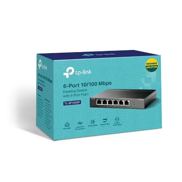 Switch TP-LINK TL-SF1006P — vista 3