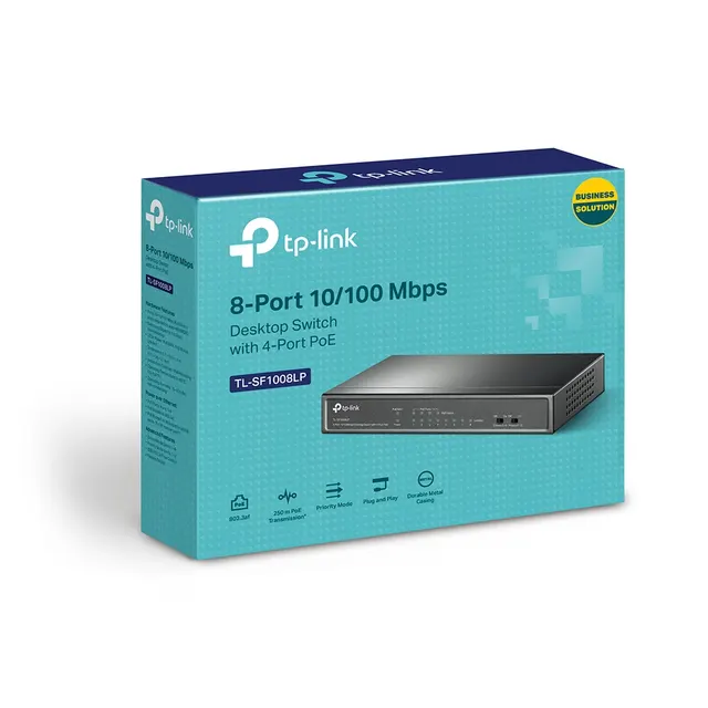 Switch TP-LINK TL-SF1008LP — vista 3