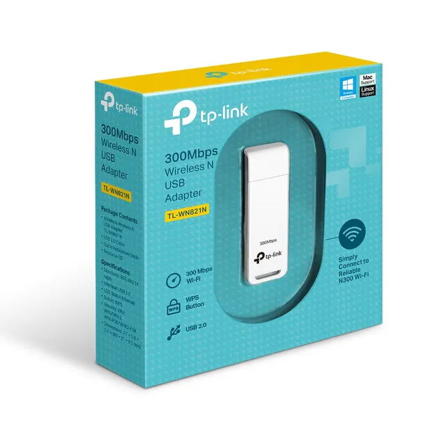 Adaptador USB  TP-LINK TL-WN821N — vista 2