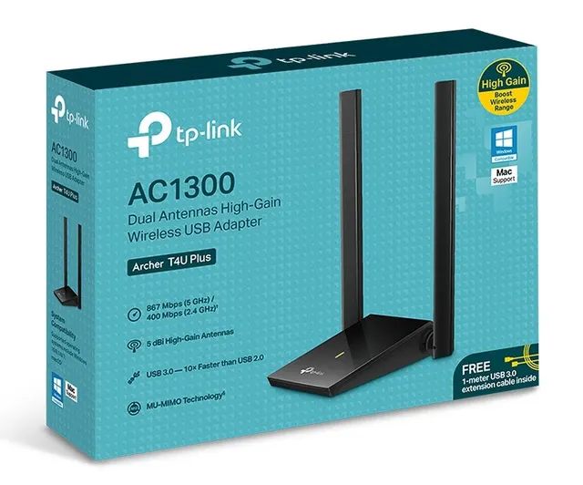 Adaptador USB TP-LINK ARCHER T4U PLUS — vista 5