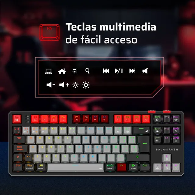 Teclados Gaming Balam Rush GK990 — vista 3