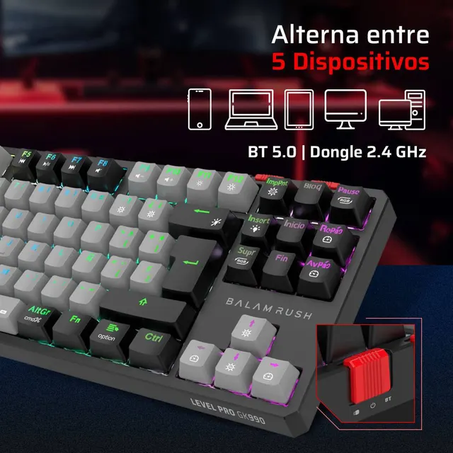 Teclados Gaming Balam Rush GK990 — vista 4