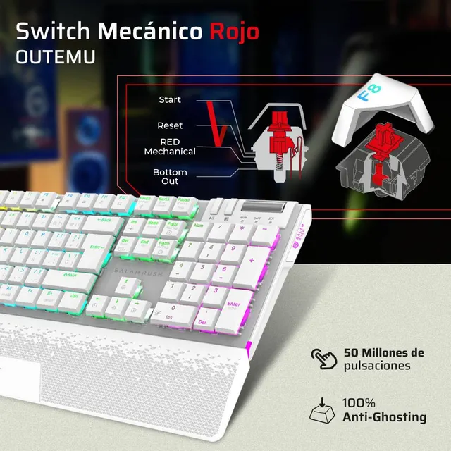 Teclados Gaming Balam Rush GK9791 — vista 4