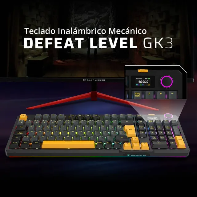 Teclados Gaming Balam Rush DEFEAT LEVEL GK3 — vista 3