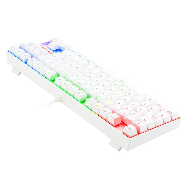 Teclado Mecánico Redragon Kumara White RGB — vista 3