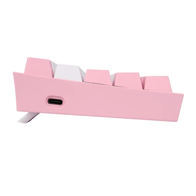 Teclado Mecánico Redragon Fizz Pro White/Pink — vista 3