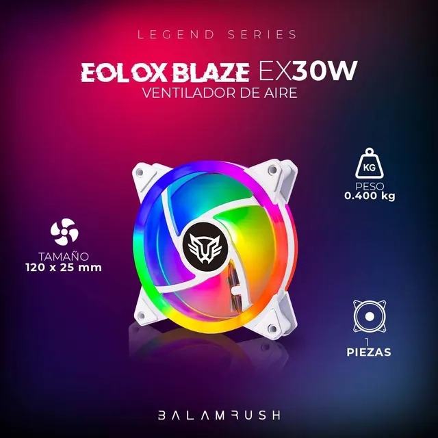 Ventilador Balam Rush EX30W — vista 2