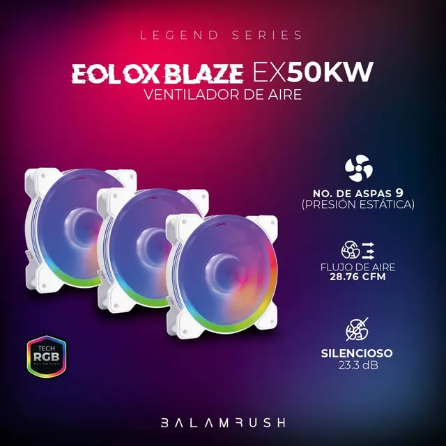 Ventiladores Balam Rush EX50KW — vista 4