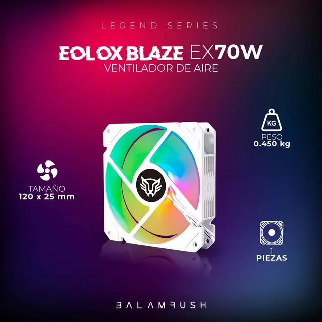 Ventilador Balam Rush EX70W — vista 2