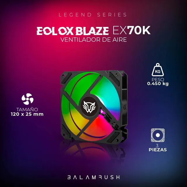 Ventiladores Balam Rush EX70K — vista 2