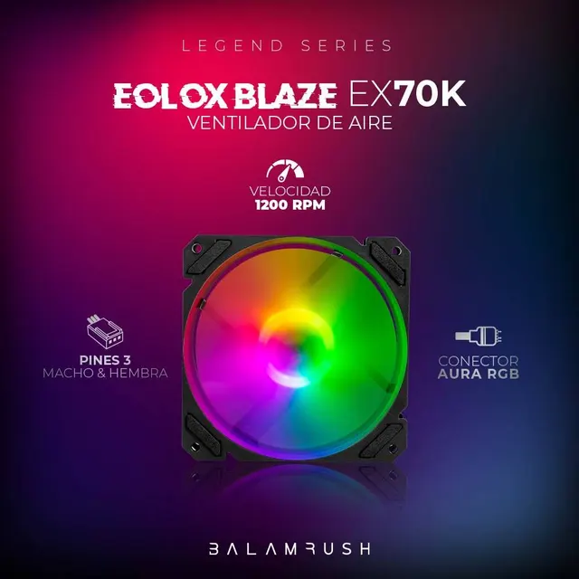 Ventiladores Balam Rush EX70K — vista 3