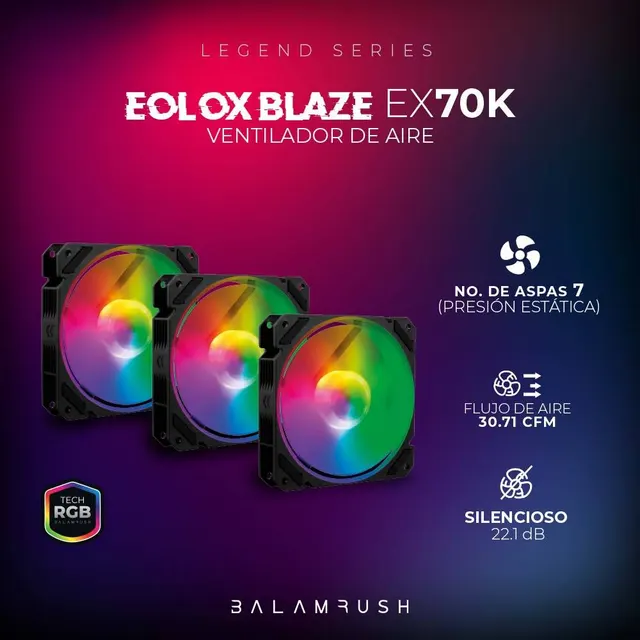 Ventiladores Balam Rush EX70K — vista 4