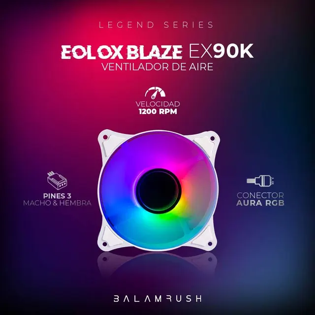 Ventilador Balam Rush EX90W — vista 3
