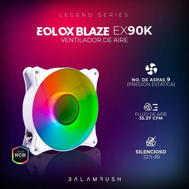 Ventilador Balam Rush EX90W — vista 4