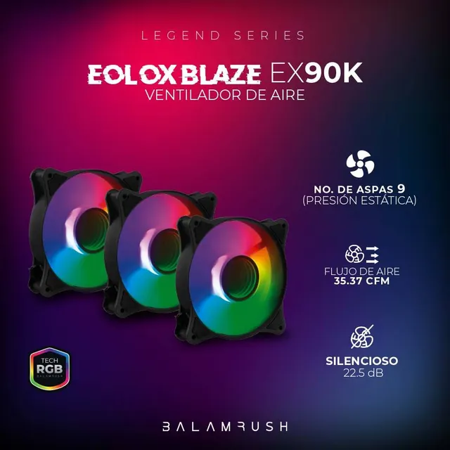 Ventiladores Balam Rush EX90K — vista 4