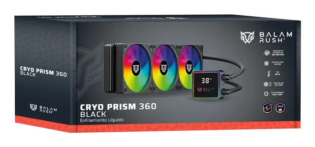 Enfriamiento y Ventilación Balam Rush CRYO PRISM 360 BLACK — vista 5